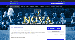 Desktop Screenshot of novapremiersoccer.com